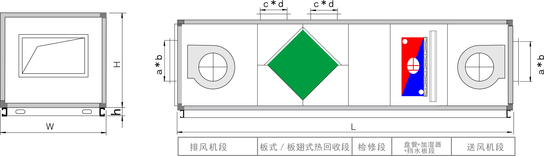 寿光板翅/板式组合形式四